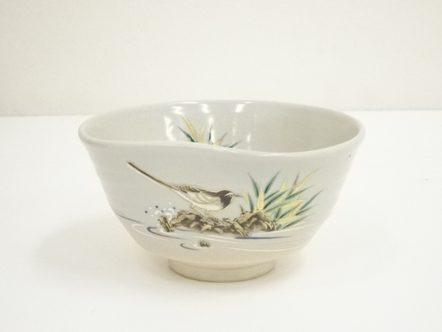 道具 ] - 道具 遊虎造 色絵セキレイ文様茶碗（共箱） | ネットショップ